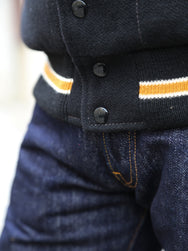 The Real McCoy's Wool Varsity Jacket – Black (MJ25116-030)