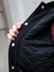 The Real McCoy's Wool Varsity Jacket – Black (MJ25116-030)