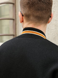 The Real McCoy's Wool Varsity Jacket – Black (MJ25116-030)