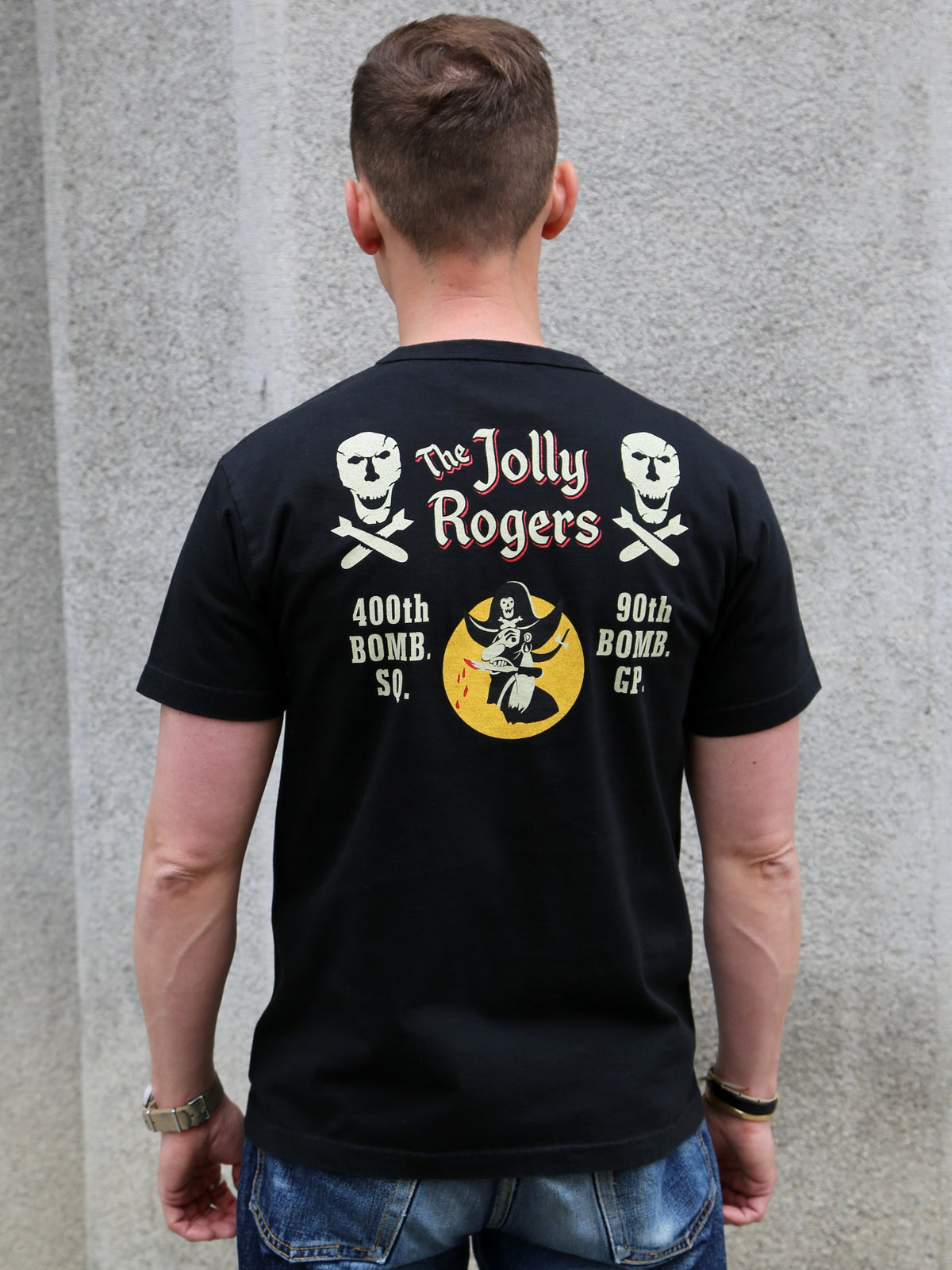 Buzz Ricksons S/S Pocket T-Shirt Jolly Rogers – Black (BR79711)