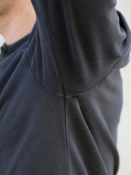 Nudie Jeans Long Sleeve Henley – Washed Antracite (131945)