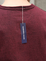Samurai Jeans Extra Heavy Weight Tee – Wine (SJST-TW01)