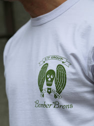 Buzz Ricksons S/S Military Tee BOMBER BARONS – White (BR79778)