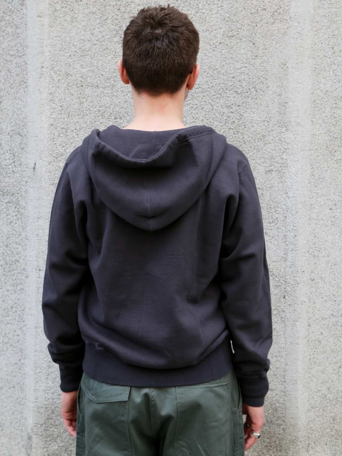 Buzz Rickson's Full Zip Sweat Parka – Black (BR65623)