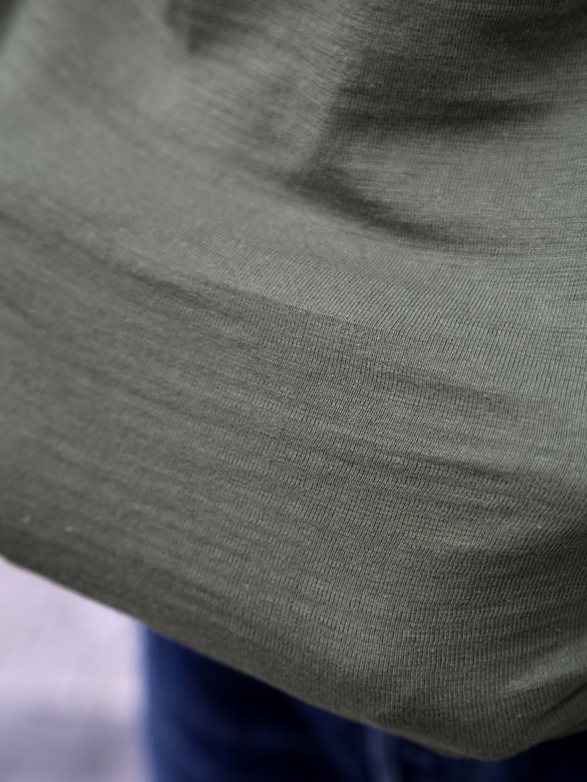 Buzz Ricksons Slub Yarn Henley Neck T-Shirt – Olive (BR79192)