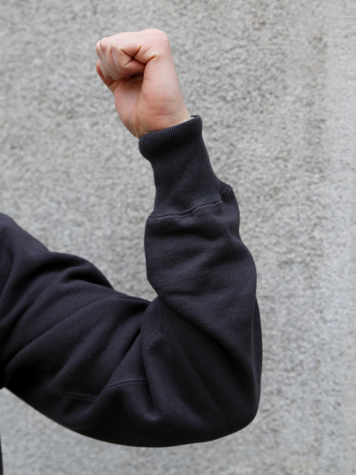 Buzz Rickson's Full Zip Sweat Parka – Black (BR65623)