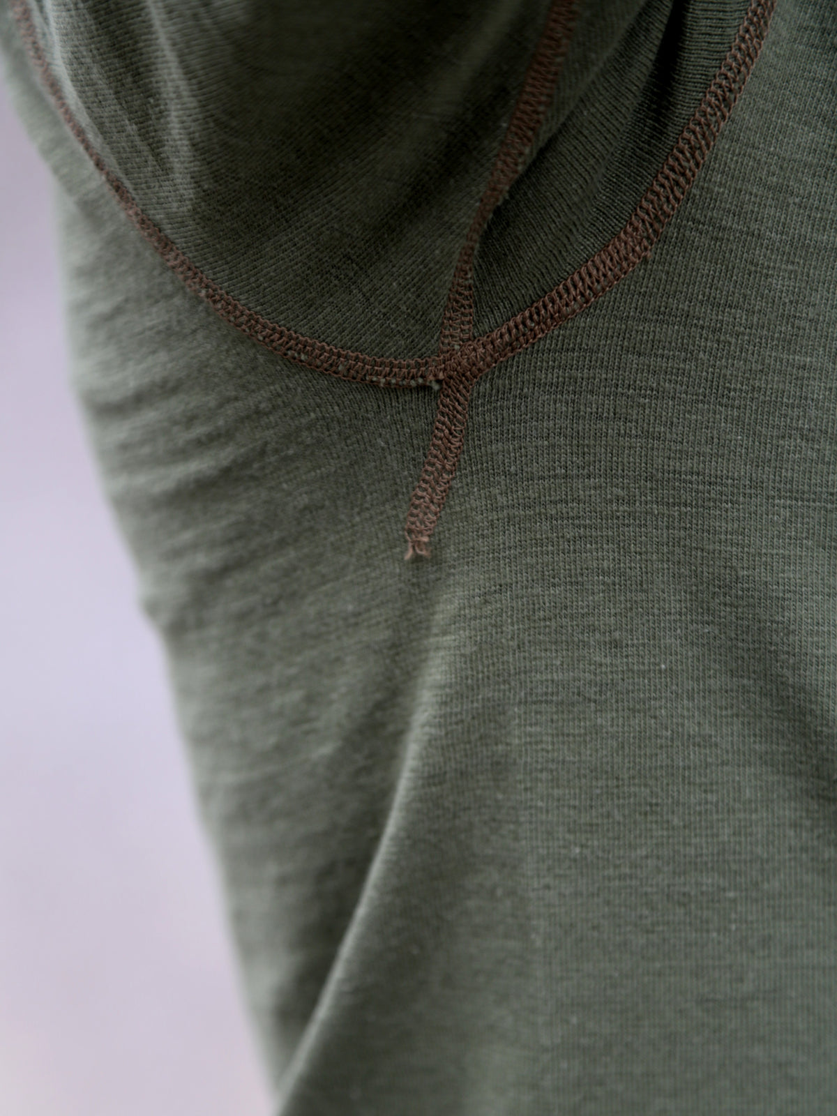 Buzz Ricksons Slub Yarn Henley Neck T-Shirt – Olive (BR79192)