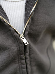 Buzz Rickson's Full Zip Sweat Parka – Black (BR65623)