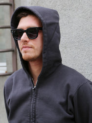 Buzz Rickson's Full Zip Sweat Parka – Black (BR65623)