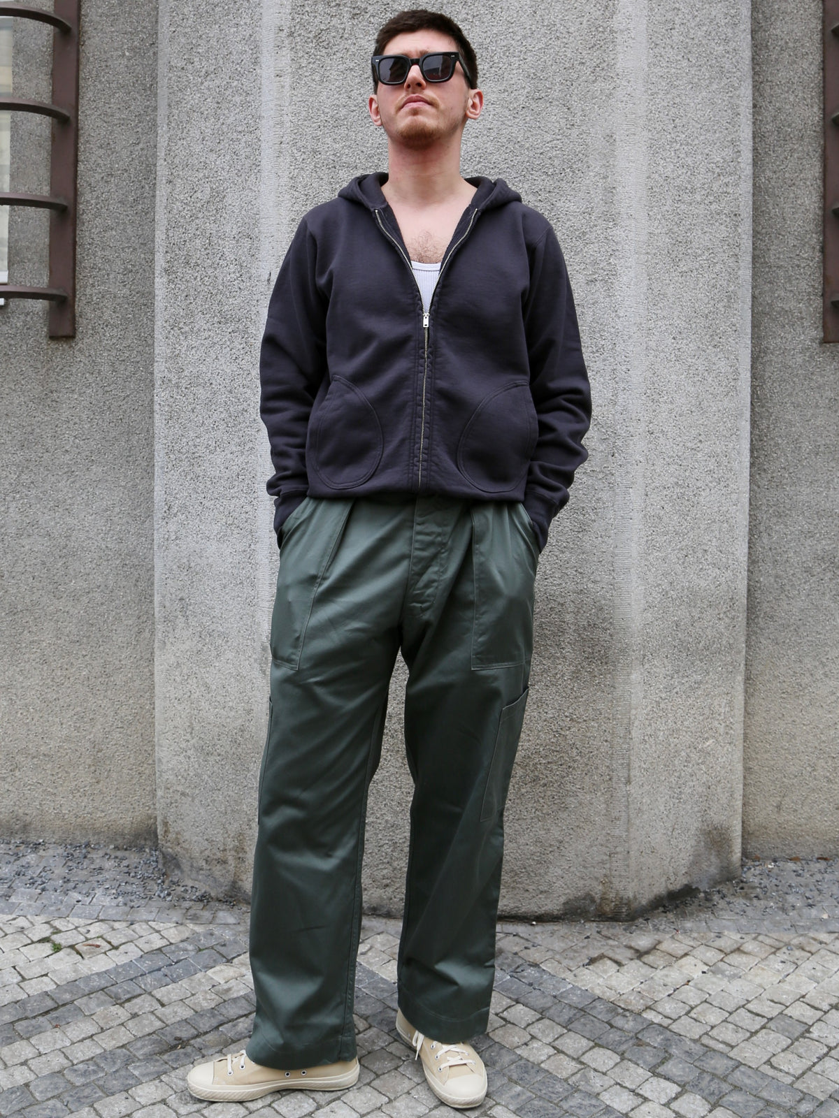 Buzz Ricksons Utility Cotton Trousers – Sage Green (BR42636)