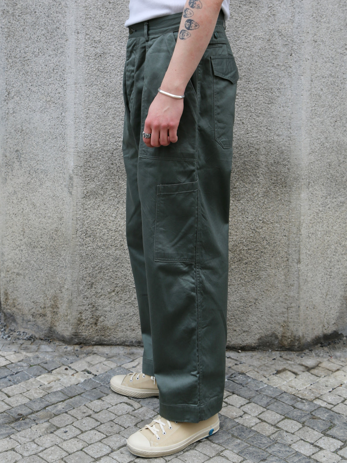 Buzz Ricksons Utility Cotton Trousers – Sage Green (BR42636)