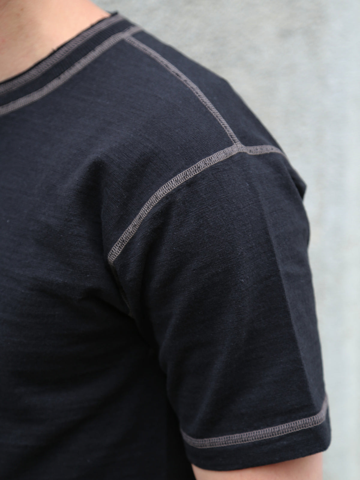 Buzz Ricksons Slub Yarn Henley Neck T-Shirt – Black (BR79192)