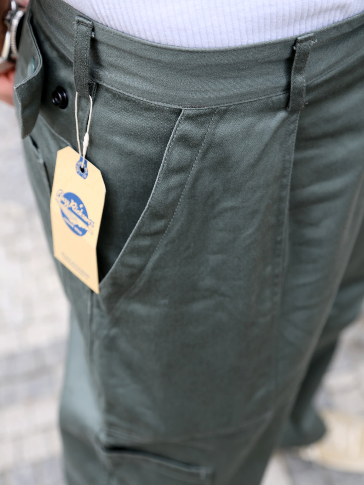 Buzz Ricksons Utility Cotton Trousers – Sage Green (BR42636)
