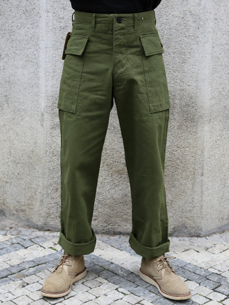 Buzz Ricksons Herringbone Twill Special Trousers – Olive (BR42638)