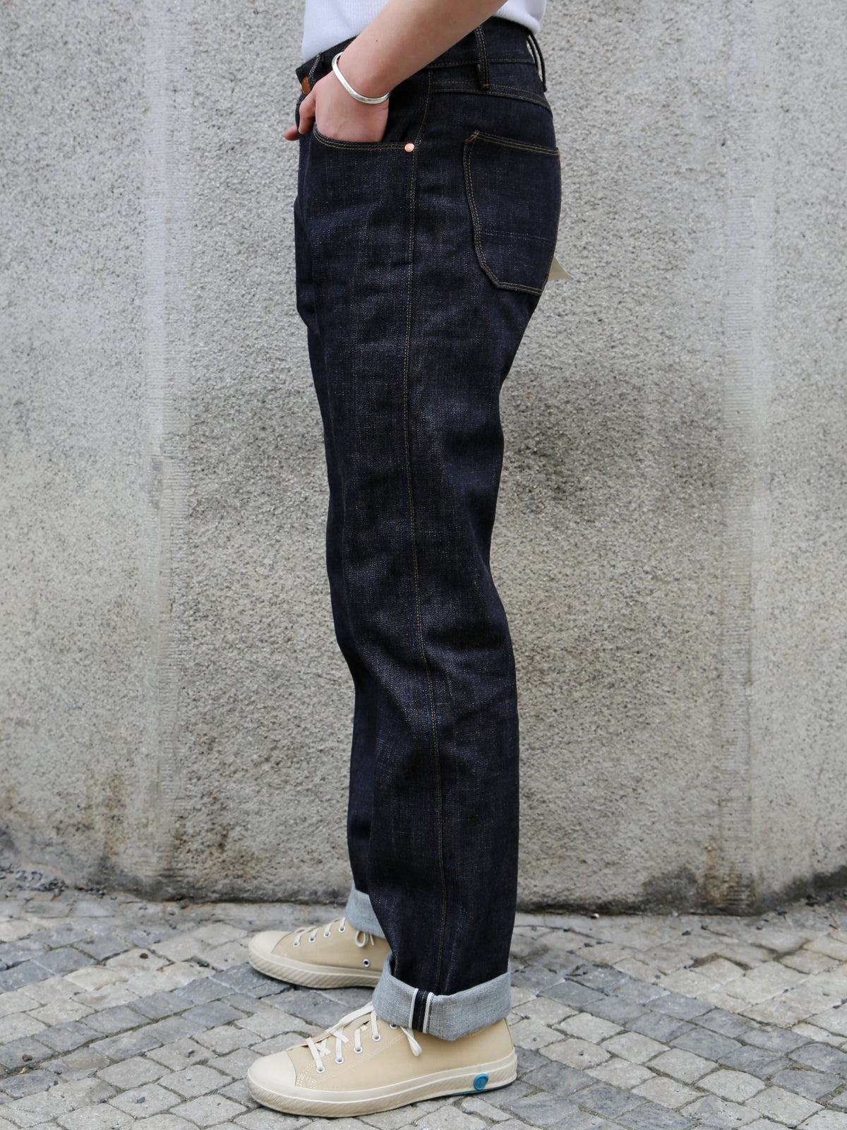 Freenote Cloth Wilkes Western Cut 14oz Broken Twill – Indigo (M0008014-BKN)