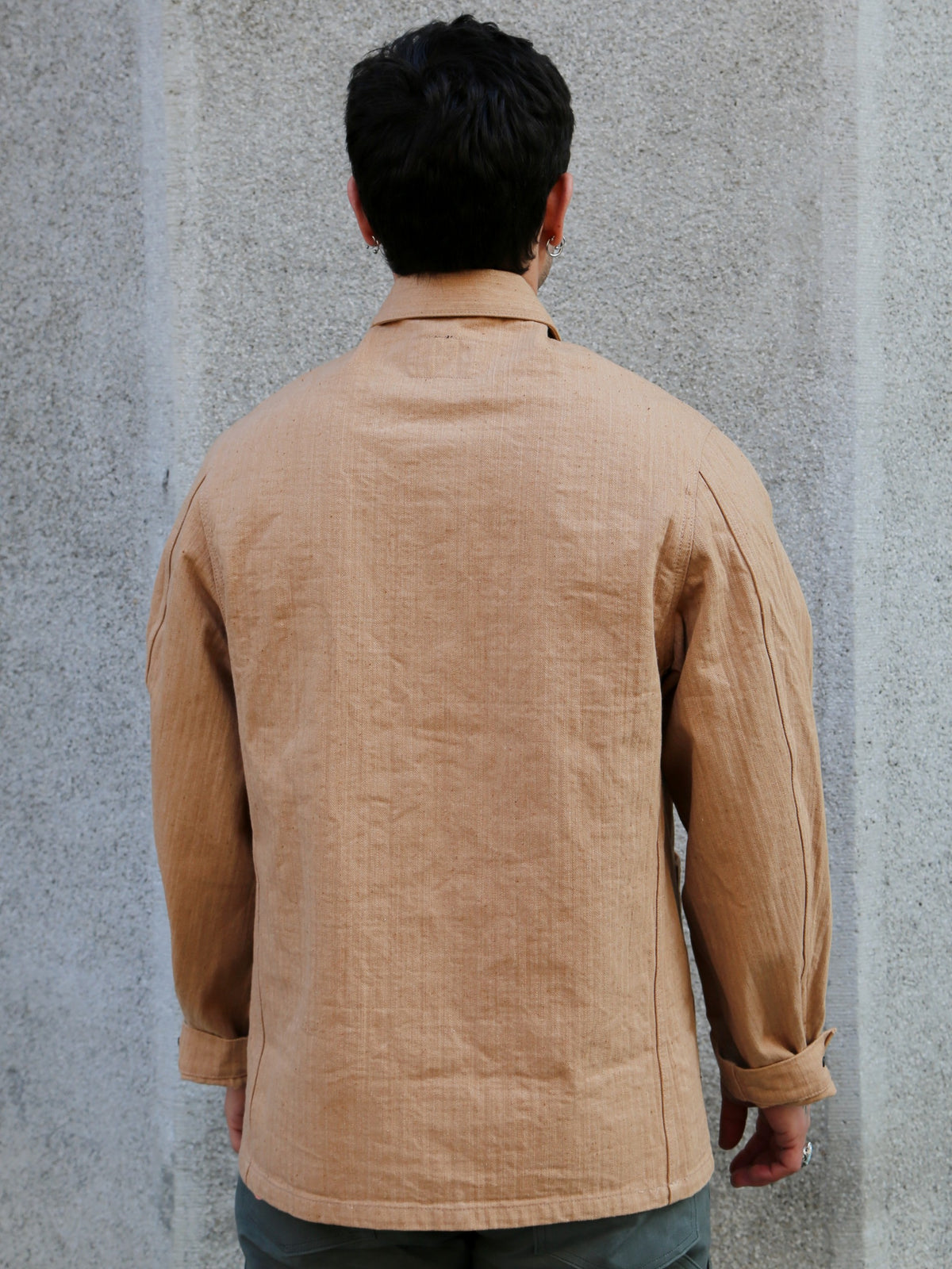 Studio d'Artisan Fox Cotton Military Work Coat – Brown (4638)