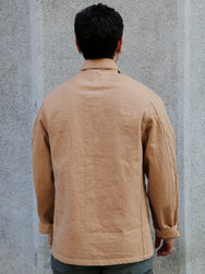 Studio d'Artisan Fox Cotton Military Work Coat – Brown (4638)