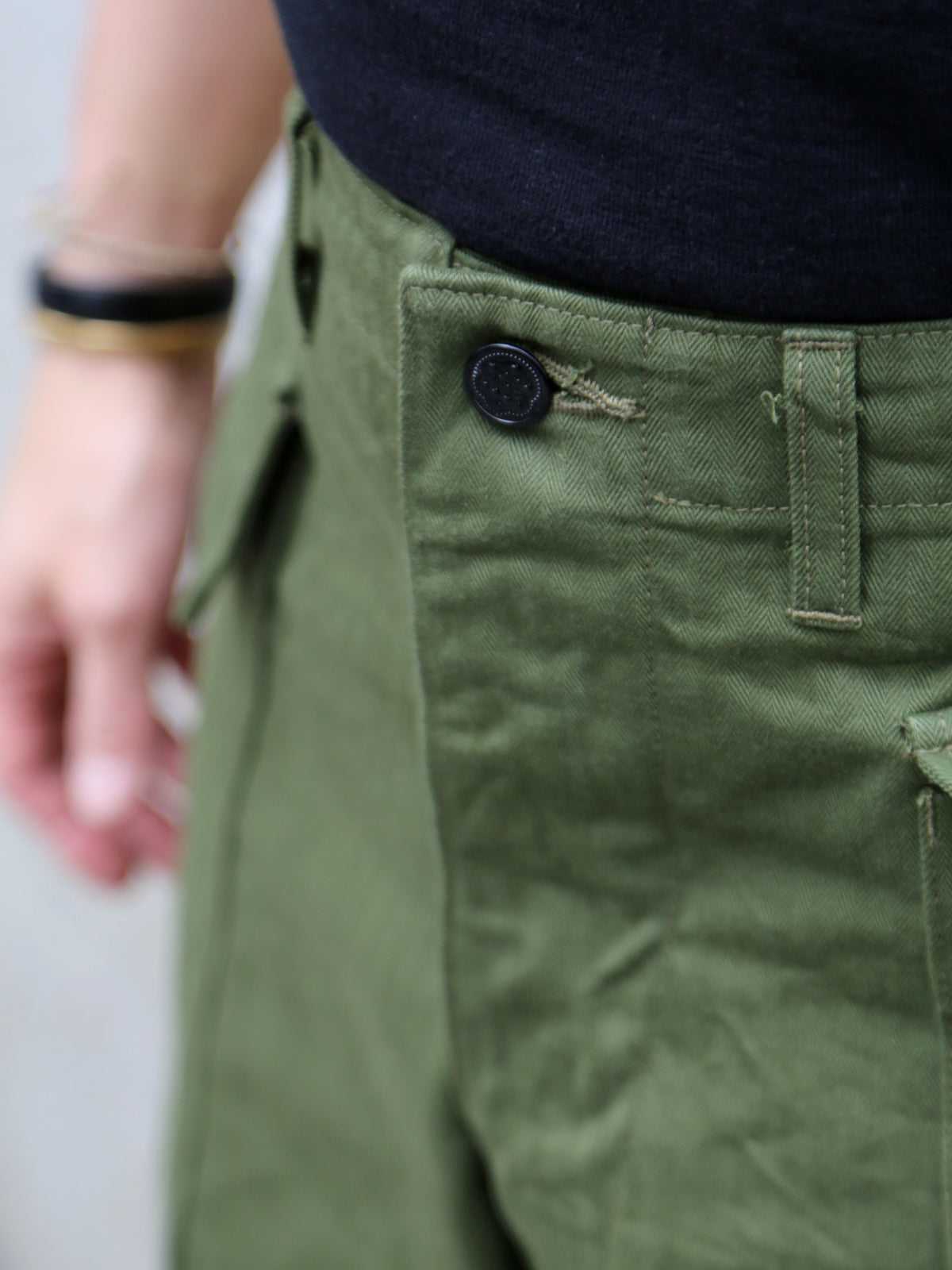 Buzz Ricksons Herringbone Twill Special Trousers – Olive (BR42638)
