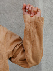 Studio d'Artisan Fox Cotton Military Work Coat – Brown (4638)