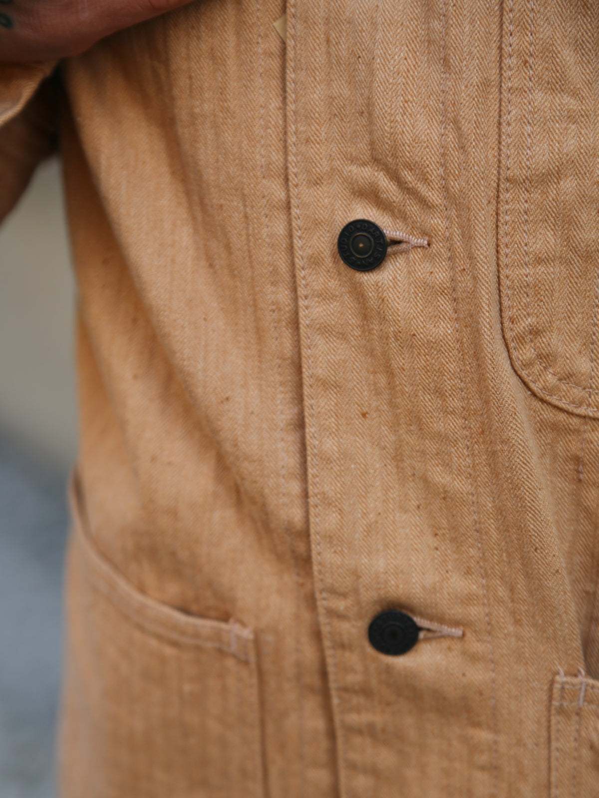 Studio d'Artisan Fox Cotton Military Work Coat – Brown (4638)