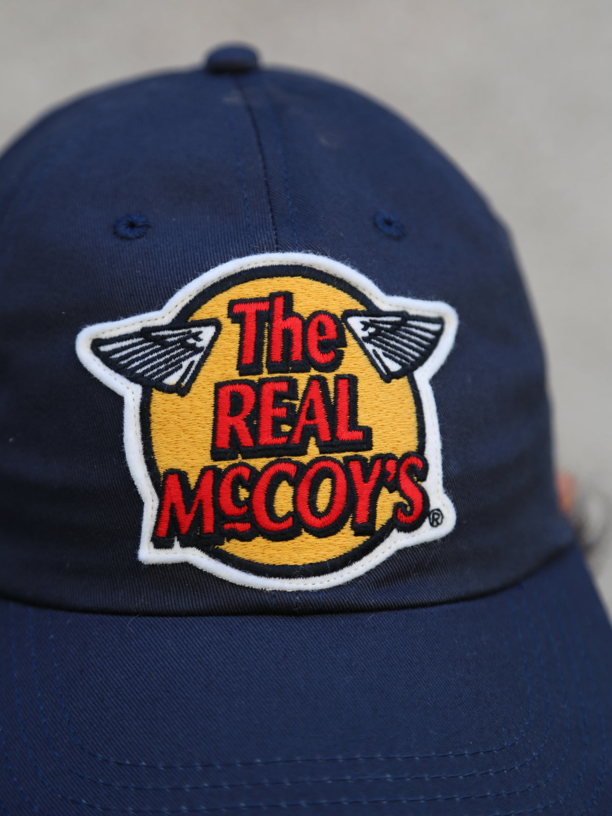 The Real McCoy's MA23001 Logo Baseball Cap – Navy