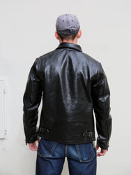 Simmons Bilt Smokey D Racer Leather Jacket Black