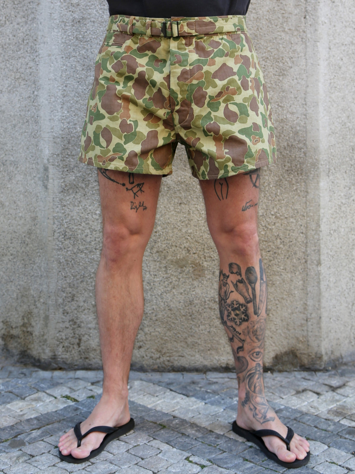 Papa Nui Beach Combat Trunks – Frogskin Jungle Green (17426)