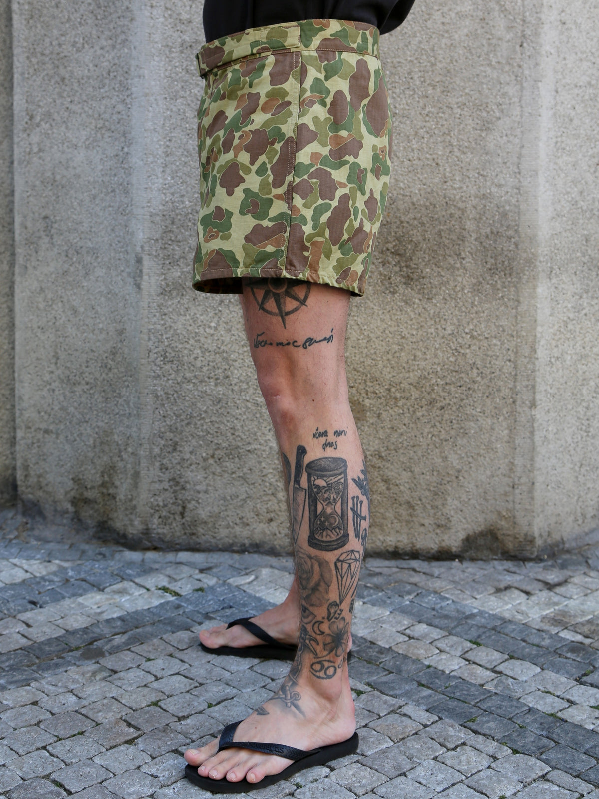 Papa Nui Beach Combat Trunks – Frogskin Jungle Green (17426)