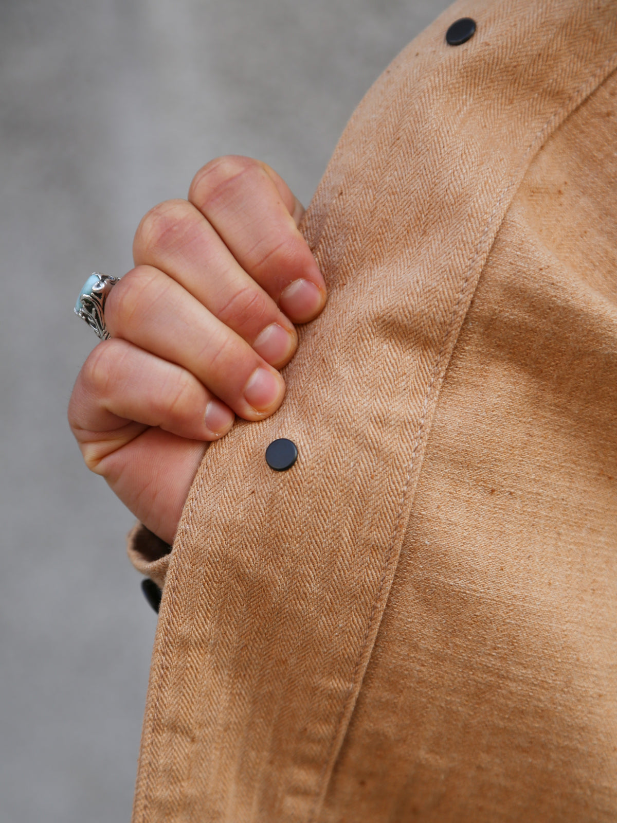 Studio d'Artisan Fox Cotton Military Work Coat – Brown (4638)