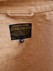 Studio d'Artisan Fox Cotton Military Work Coat – Brown (4638)