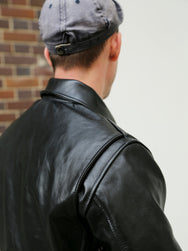 Simmons Bilt Smokey D Racer Leather Jacket Black