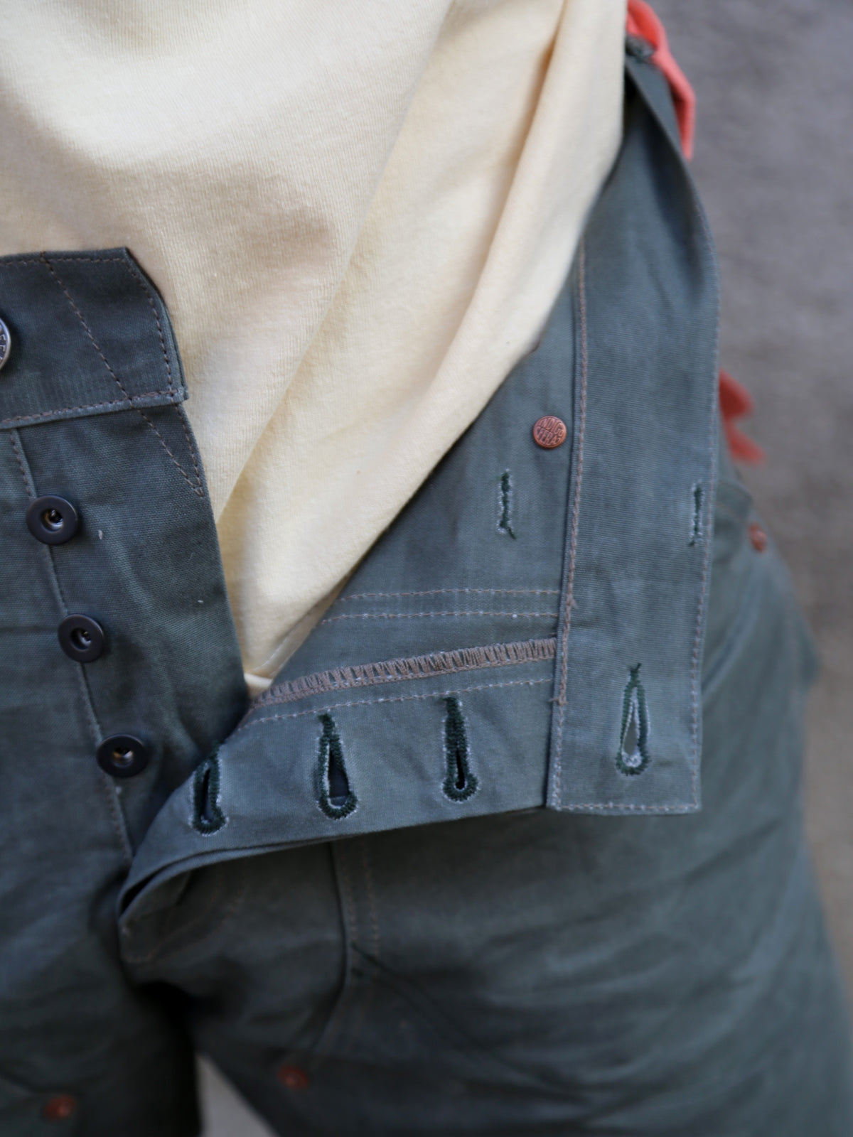 Indigofera Wendell Pants Coated Canvas – Greygreen (79-320-70)
