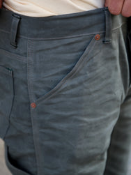Indigofera Wendell Pants Coated Canvas – Greygreen (79-320-70)