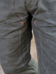 Indigofera Wendell Pants Coated Canvas – Greygreen (79-320-70)