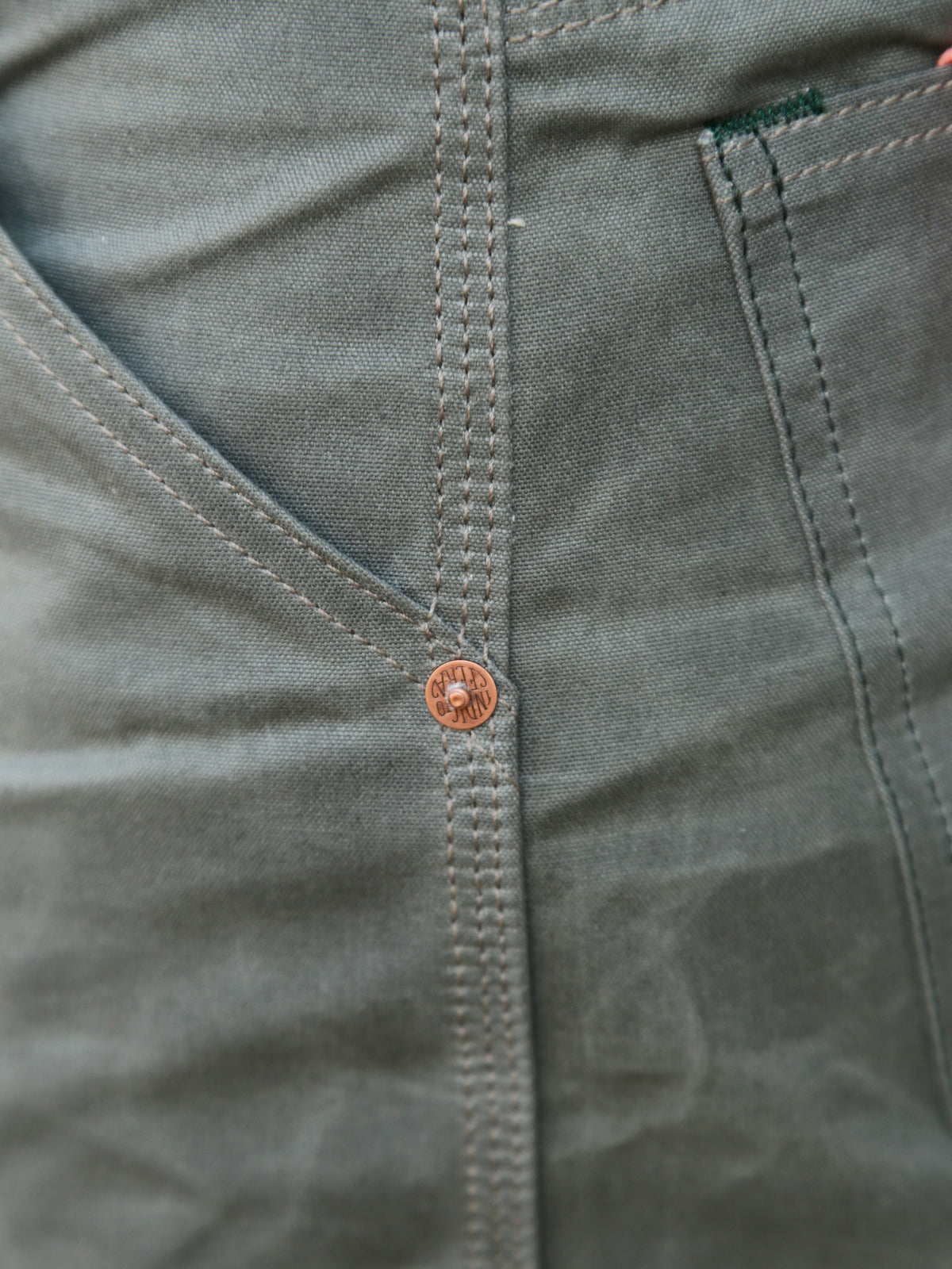 Indigofera Wendell Pants Coated Canvas – Greygreen (79-320-70)