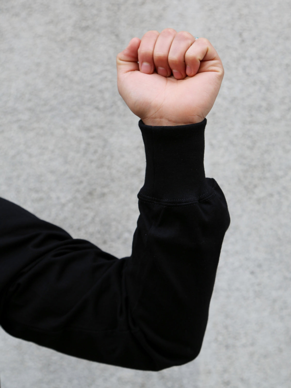 The Real McCoy's Logo Tee L/S – Black (MC24003-030)