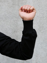 The Real McCoy's Logo Tee L/S – Black (MC24003-030)