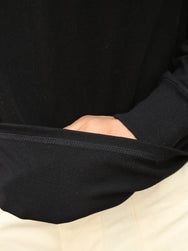 The Real McCoy's Logo Tee L/S – Black (MC24003-030)