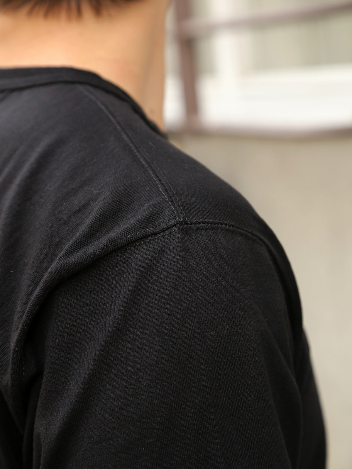 The Real McCoy's Logo Tee L/S – Black (MC24003-030)