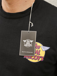 The Real McCoy's Logo Tee L/S – Black (MC24003-030)