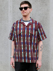 Indigofera Deville Shirt – Wine/Ecru (6298-761-01)
