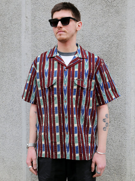 Indigofera Deville Shirt – Wine/Ecru (6298-761-01)