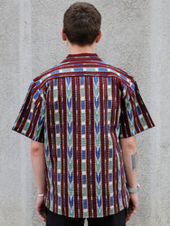 Indigofera Deville Shirt – Wine/Ecru (6298-761-01)