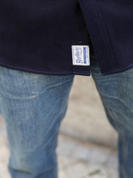 Blue Blanket Italian Herringbone Straight Cut Shirt – Indigo (S05 IT32)
