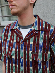 Indigofera Deville Shirt – Wine/Ecru (6298-761-01)