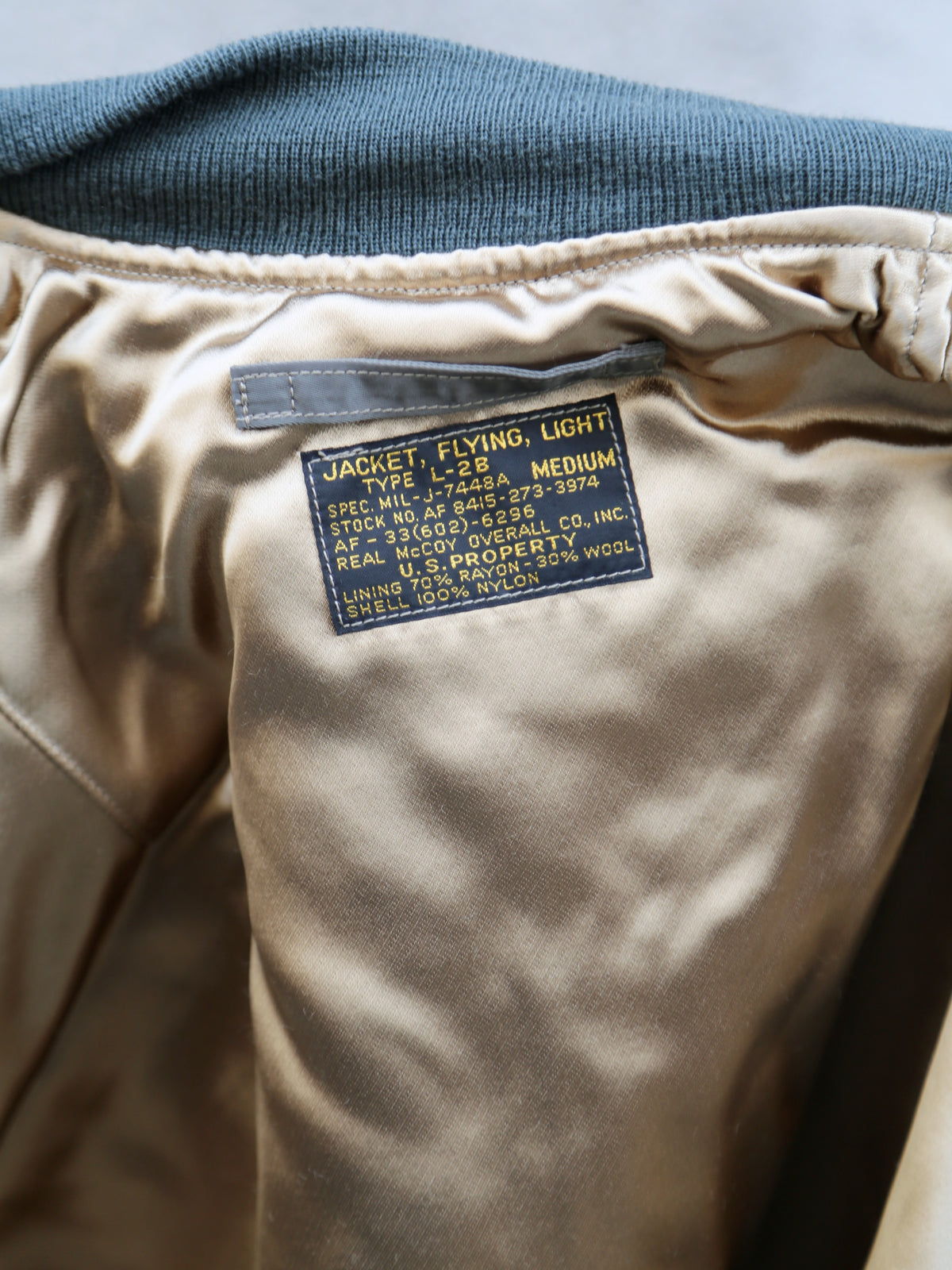 The Real McCoy's Type MA-1 Real McCoy MFG. Co. – Sage (MJ26006-154)