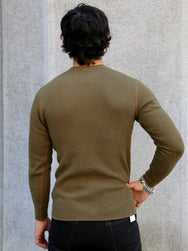 The Real McCoy's MC22109 U.S. Army Military Thermal Shirt – Olive