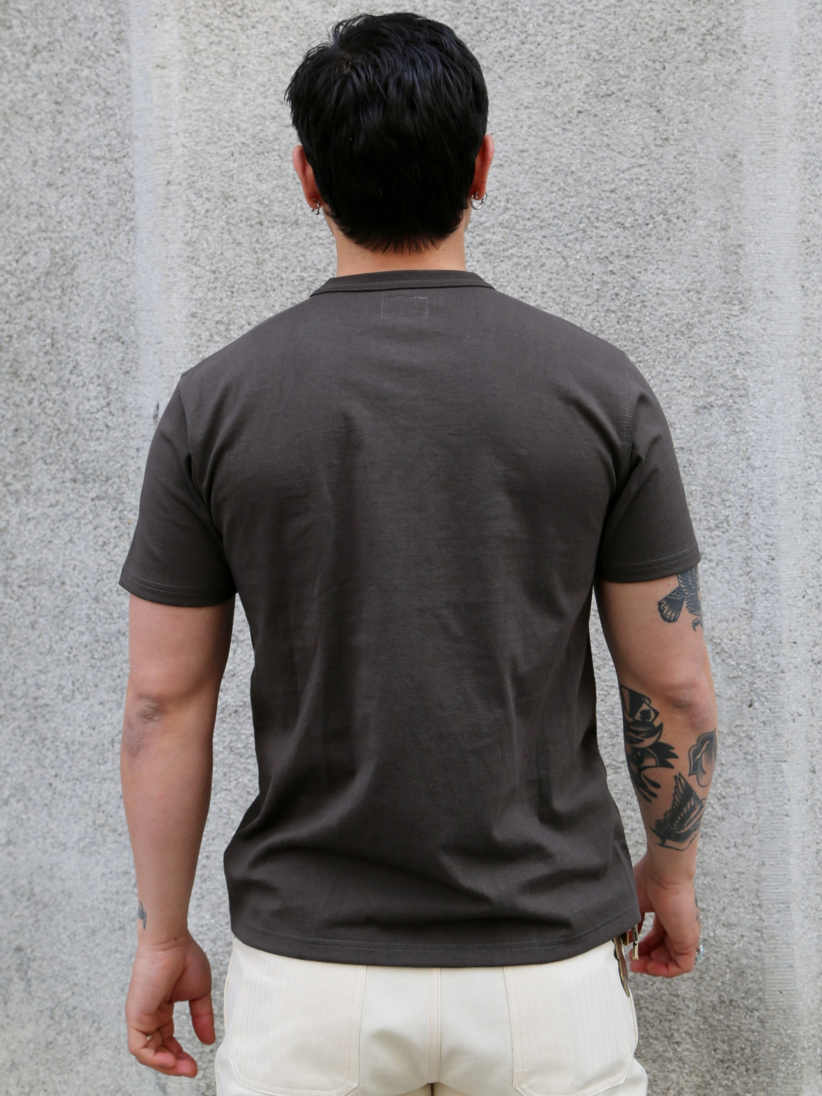 The Real McCoy's Pocket Tee – Charcoal (MC22006-032)