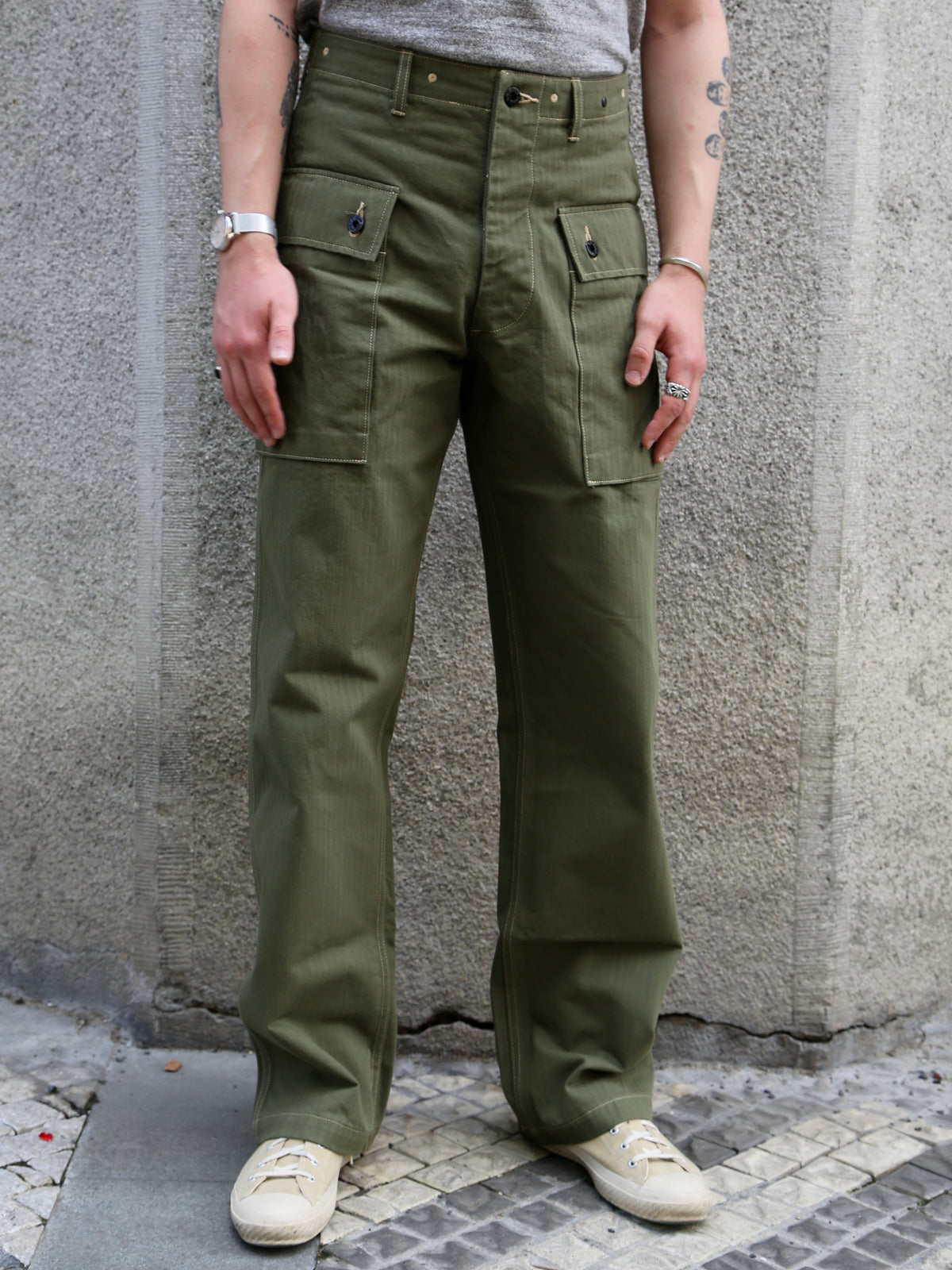 Buzz Rickson's USMC HBT M-44 Pants Short Length – Olive (BR42501-149)