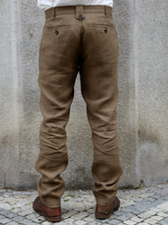 Hansen Finn (27-46-6) Regular Fit Trousers – Khaki Linen